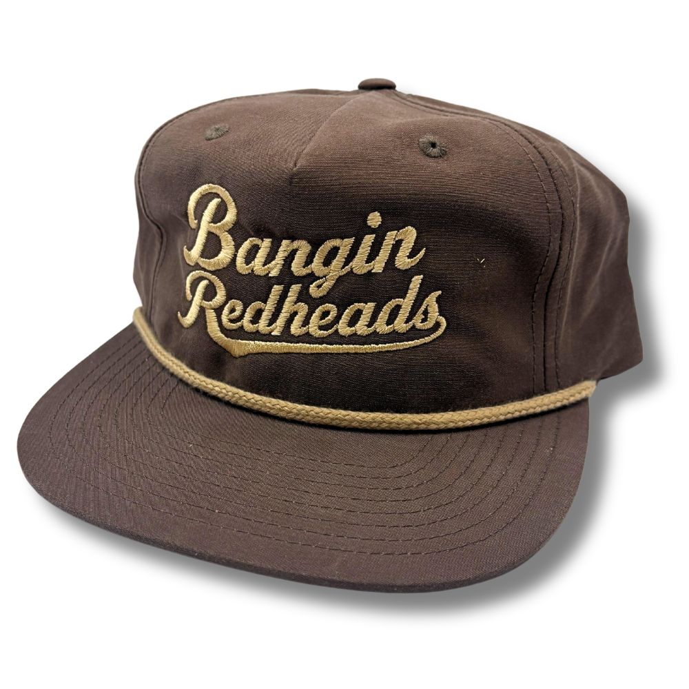 Bangin' Redheads Embroidery Script Brown Rope Hat — Richardson 256