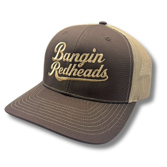 BR Embroidery Script - Richardson 112 Trucker Cap Brown/Khaki
